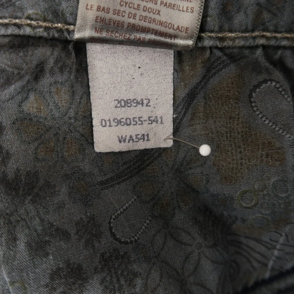 Paige Hidden Hills Jeans Womens 31 Blue Bootcut Mid Rise Dark Wash Stretch - Picture 12 of 12